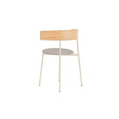 Friday dining chair with arms - sand frame - natural back